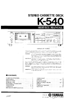 Yamaha K-540 - Service Manual 